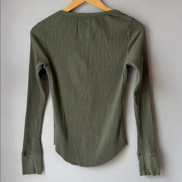 Aerie Essential Henley Layering Long Sleeve T-Shirt - Picture 3 of 6